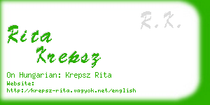 rita krepsz business card